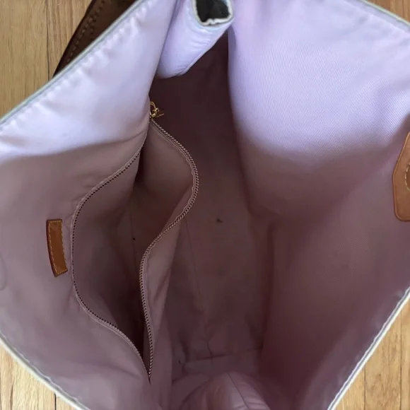 Louis Vuitton Gray and Tan Checkered Satchel - Picture 3 of 6